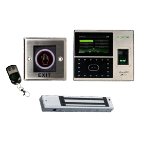 جهاز اكسس كنترول U FACE 800 مع قفل مغناطيسي وزر خروج