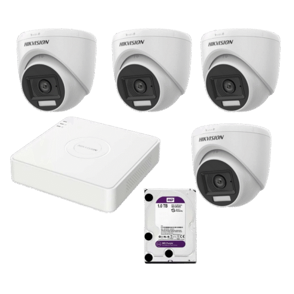 عدد 4 كاميرات هيك فيجن 5 ميجا عدد 4 كاميرات هيك فيجن 5 ميجا