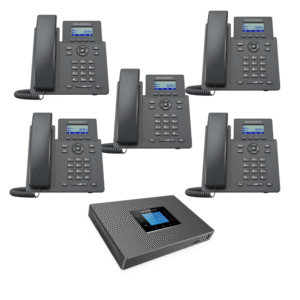 سنترال جراند ستريم و5 تليفونان نظام سنترال جراند ستريم مع 5 هواتف IP