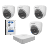 طقم كاميرات مراقبة داخلية (عدد 4) مع جهاز تسجيل وهارد 1 تيرا